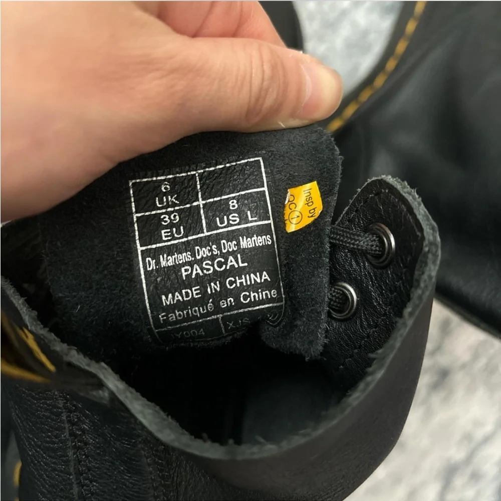 Dr. Martens Black Combat Boots - Picture 4 of 5